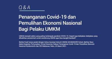 Penanganan Covid-19 dan Pemulihan Ekonomi Nasional Bagi Pelaku UMKM